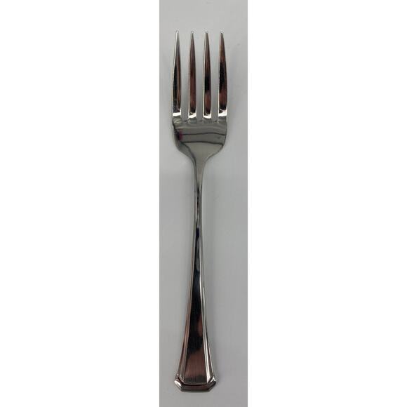 5 New Oneida Sand Dune Flatware Forks Dinner Set Glossy Stainless A46N USA - Picture 3 of 4